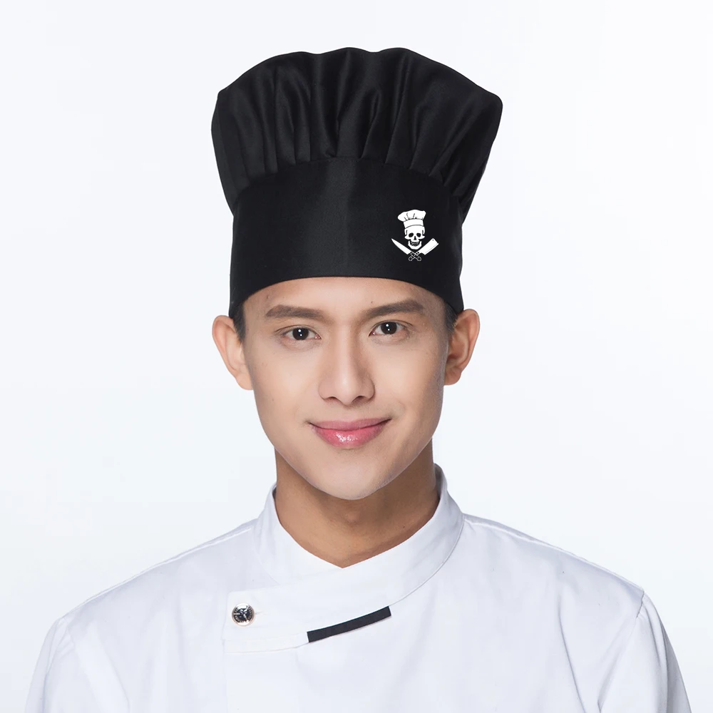 Шляпа шеф-повара официантка Ресторан Кухня работа печать кепки барбекю гриб для мужчин и женщин повара грязно защищенные - Цвет: 1