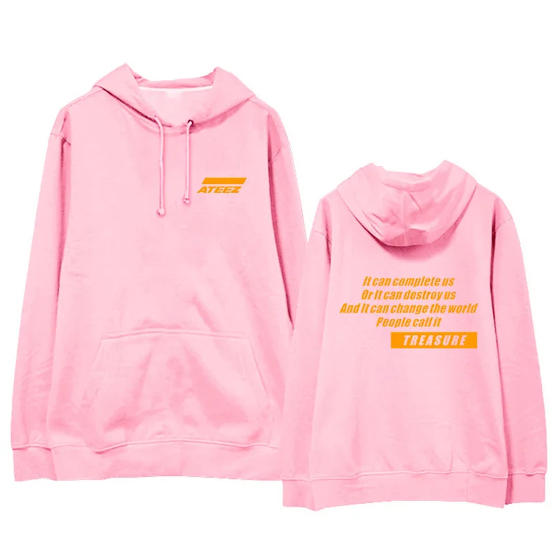  ATEEZ Kpop Hoodie Print Hooded Women Men Sweatshirts Clothes 2019 Harajuku Casual ATEEZ Hoodies Kpo