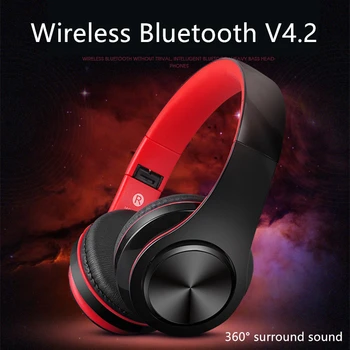 

Stereo Sports Bluetooth Headset Head-mounted Bluetooth Earphone Wireless Headphones Can be folded For Xiaomi redmi oppo Huawei