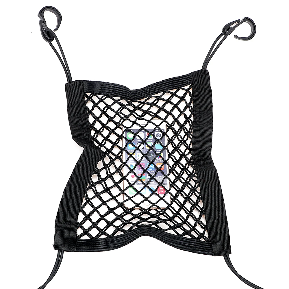 YOSOLO Car Truck Storage Luggage Hooks Elastic Hanging Bag Mesh Net Organizer Holder Seat Back Bag