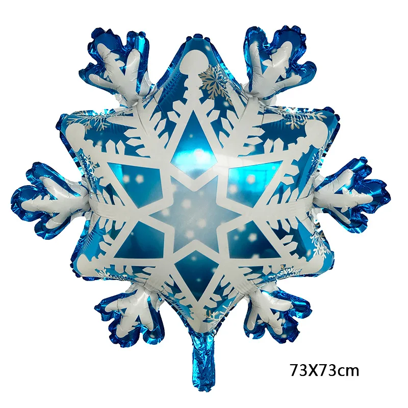 

50pcs 73* 73cm Snowflakes Foil Balloons Party Supplies Christmas Decorations For Home Ornaments New Year Xmas Santa globos