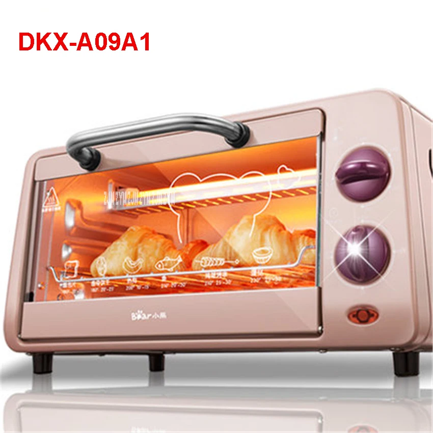 DKX A09A1 Pizza Oven Convection Smokehouse Mini Multifunction Oven 9L