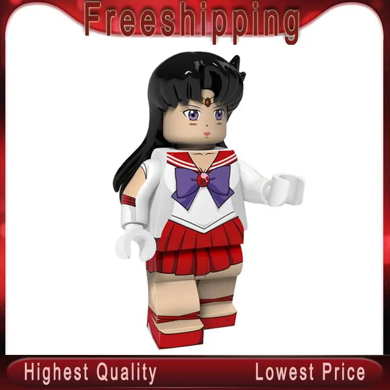 legoe Minifigured Building Blocks Sailor Moon Legoingly Month Hare Mizuno Ami Muye Zhenqin Collection For kids Toys Gift PG1317