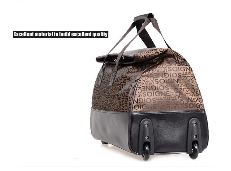 Сумка на колесиках, полиуретановая сумка на колесиках для путешествий, водонепроницаемая женская сумка для багажа, дорожная сумка для багажа на колесиках, мужская деловая сумка для багажа, чемодан