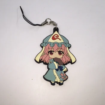

1PCS Touhou Project Japan Anime Rubber Strap Keychain Figure Toys Gift Kids