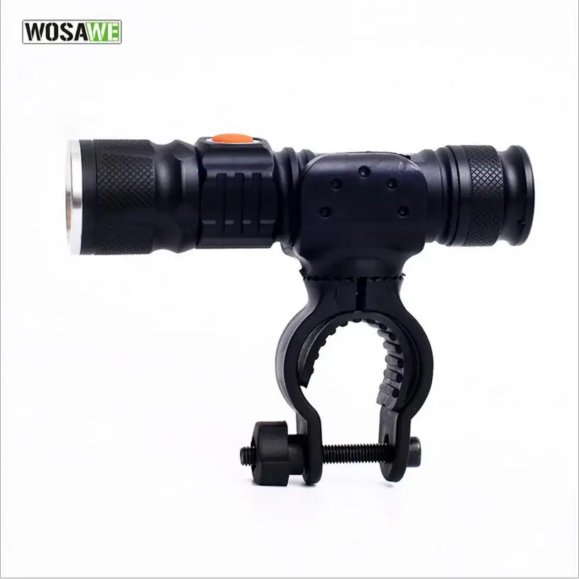 Flash Deal 2019 Wosawe T6 LED Bicycle Light Super Light USB Rechargeable Bike Waterproof Built-in Battery Head Front Bike Light Flashlight 1