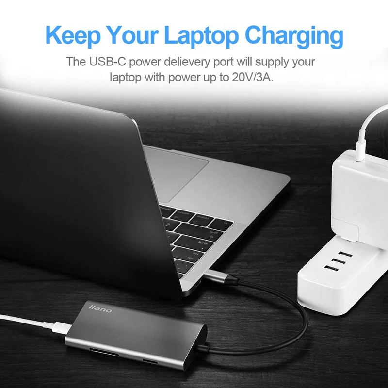 Llano usb-хаб USB C концентратор для HDMI RJ45 PD Thunderbolt 3 адаптер для MacBook samsung Galaxy S9/S8 huawei P20 Pro type-C USB 3,0 концентратор