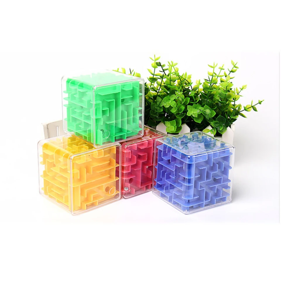3D головоломка Лабиринт магический куб скоростной куб пазл игрушки Пластиковые Мини-головоломки кубики костюм для детей и взрослых Развивающие игрушки подарок