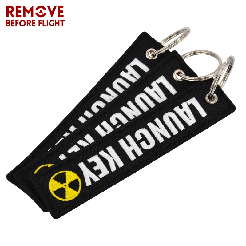New Fashion Nuclear Launch Key Chain Bijoux Keychain for Motorcycles and Cars Gifts Tag Embroidery Key Fobs OEM Keychain Bijoux (9)
