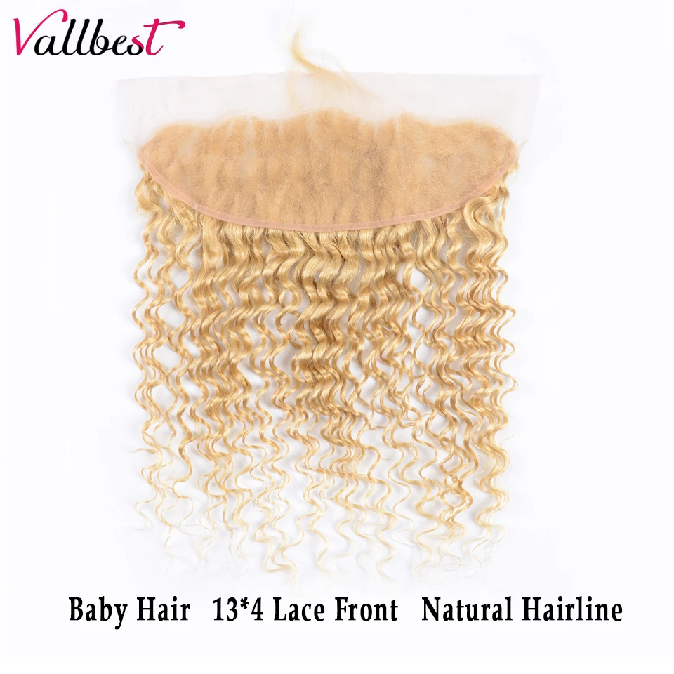 Vallbest Brazilian Deep Wave 613 Bundles With Frontal 100% Human Hair Blonde 4 Bundles With Lace Frontal Remy Hair Extension Vallbest Brazilian Deep Wave 613 Bundles With Frontal 100% Human Hair Blonde 4 Bundles With Lace Frontal Remy Hair Extension
