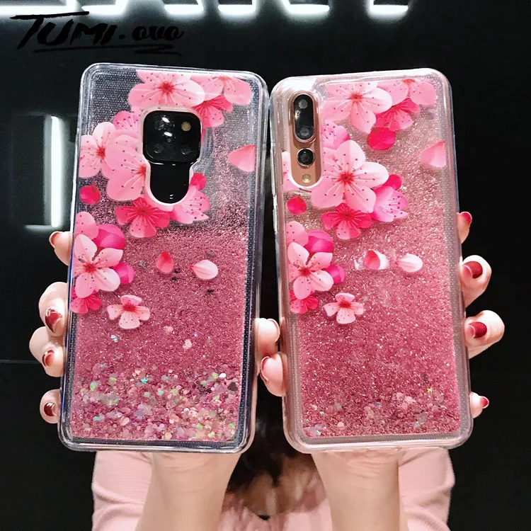 Жидкий чехол с цветами персика для huawei P30 Pro P20 Lite P10 Plus Nova 4 3 3e 3i 2 2S 2i P Smart 2019 Mate 20 20X |