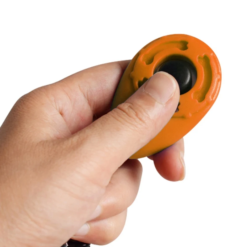 Dog Training Whistle Pets Training Clicker + Lanyard Set Pet Dog Trainings Products Supplies 4 Colors