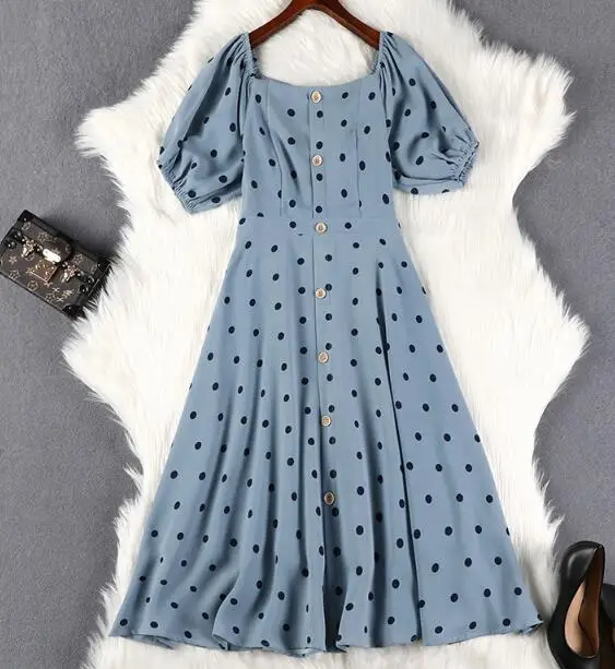 

Korean Style Summer Dress Women 2019 Collar Wine Red Polka Dot Buttons Dress Elegant Sashes Sweet Party Shirt Dresses