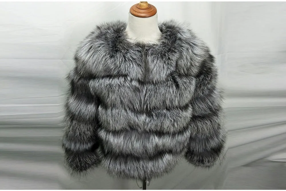 Topfur White Fox Real Fur Female Coat Women Short Winter Fur Leather Jacket Clothes Outerwear Natural Fox Fur Coats For Women