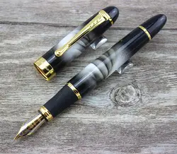 Jinhao Золотой металлический зажим авторучка роскошный подарочная ручка в деловом стиле 0,5 мм чернильные ручки для написания Бесплатная