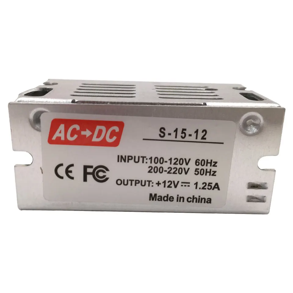 Высокое качество DC12V 1A AC к DC переключатель Питание 10 Вт 15 Вт Светодиодный драйвер Трансформатор для Светодиодные ленты лампы освещения 50/60Hz 100-265V