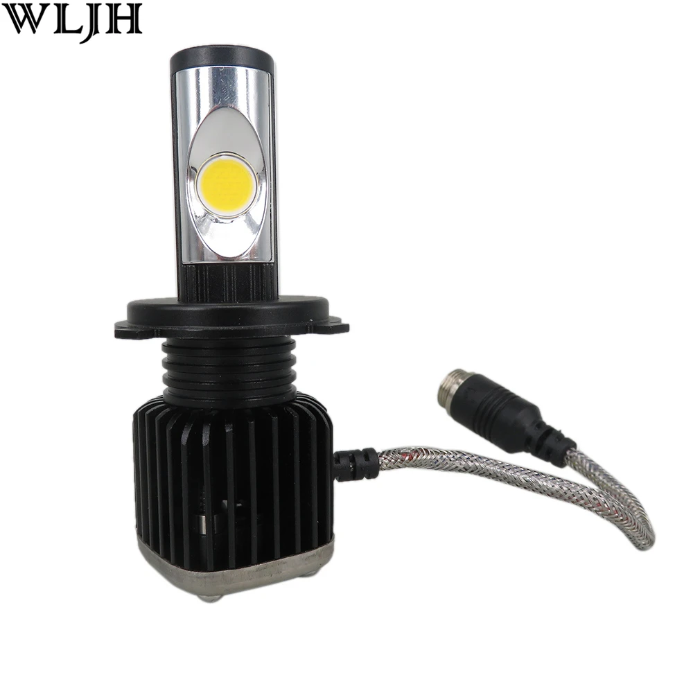 WLJH 2x CANBUS 60 Вт 5600LM H4 HB2 9003 дальний и ближний свет светодиодный головной убор чипы COB