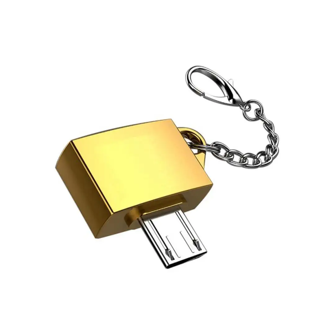 

Metal Otg Data Line Type-C Android Mobile Phone Tablet Box U Disk Connection Hanging Chain Adapter