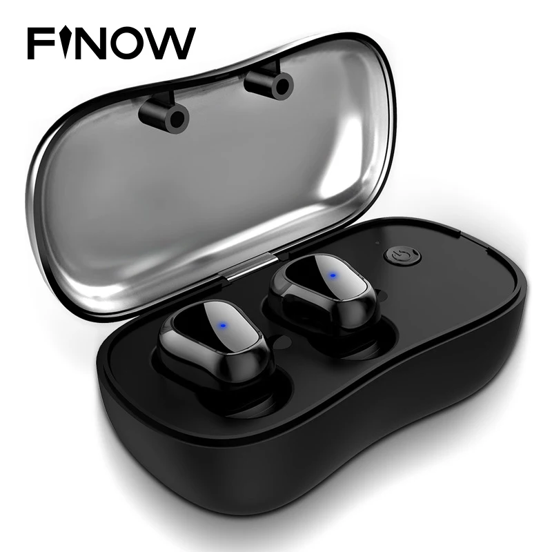 

2018 News FINOW D900P Bluetooth V5.0 Waterproof Bluetooth Headset TWS Earphone True Wireless Stereo Earbud for Phone earphone