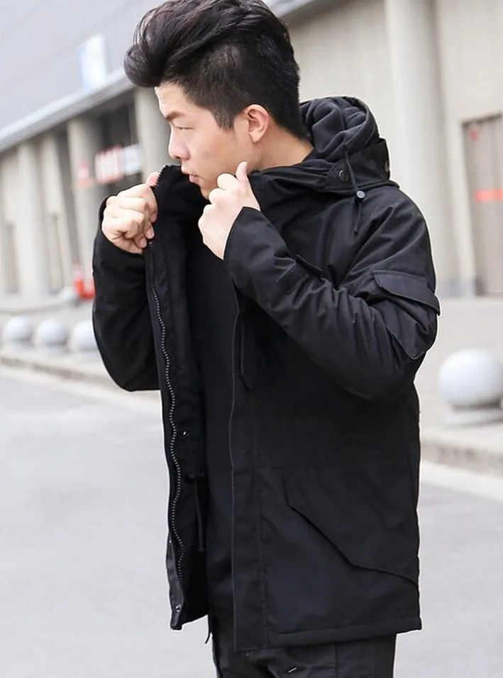 Новые зимние мужские камуфляж Военная Униформа хлопковая куртка Термальность Тренчи для женщин с капюшоном Повседневное стеганая куртка