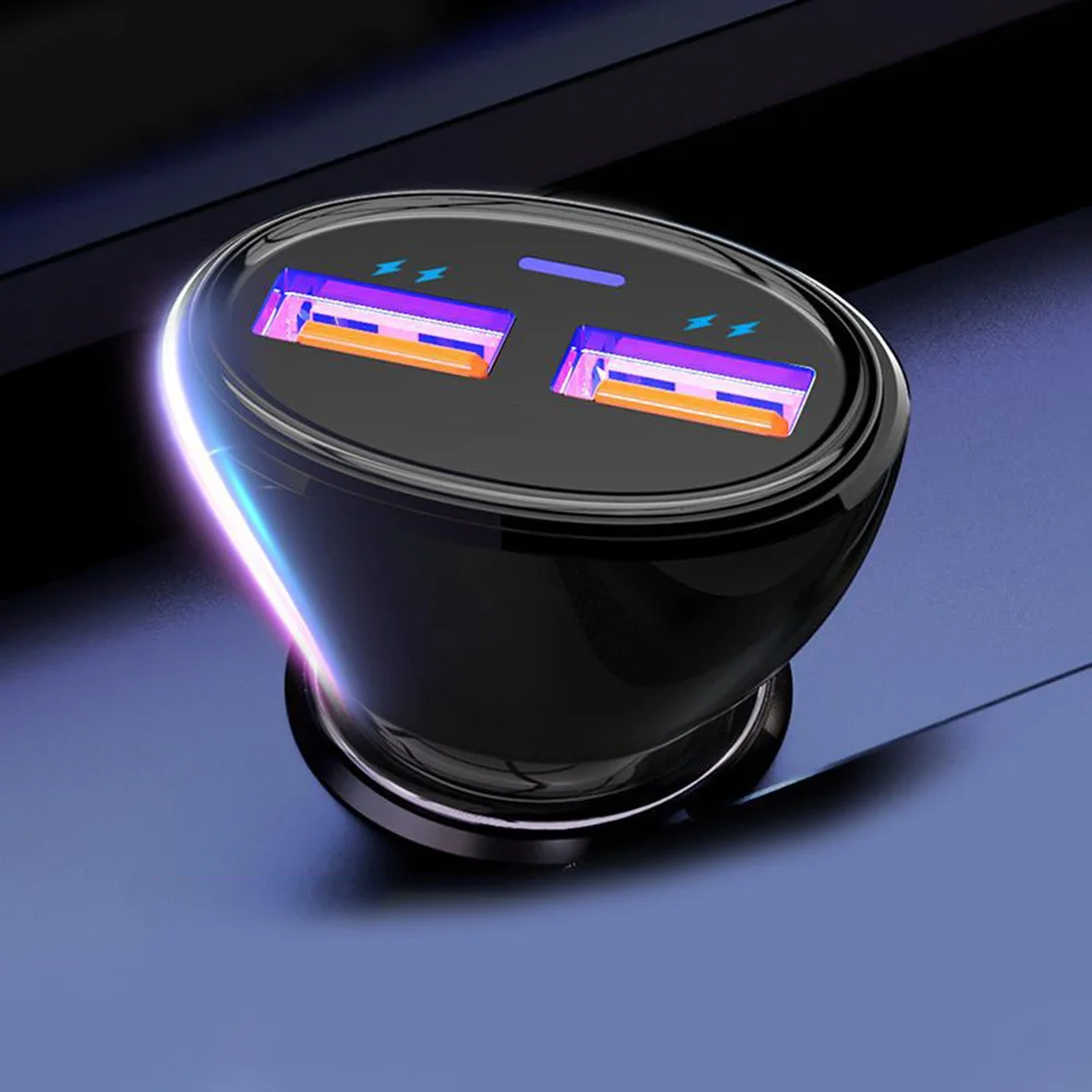Quick Charge автомобиля Зарядное устройство гнездо прикуривателя адаптер Dual USB Порты и разъёмы быстро Зарядное устройство автомобильные аксессуары Лидер продаж