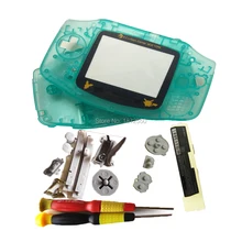 Горячее свечение зеленый цвет Корпус Корпуса для GameboyAdvance Nintendo dogba игра ночь освещенное ограничительное стекло чехол GBO DMG мальчик консоль