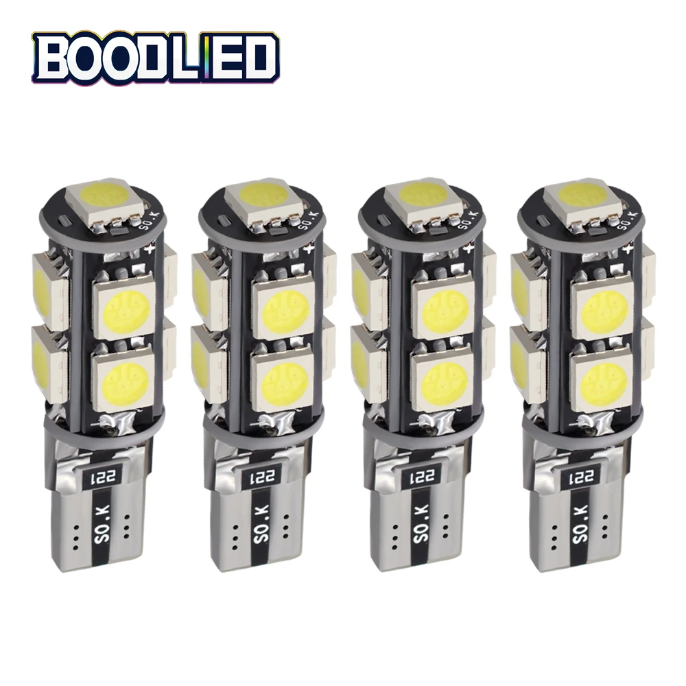 T10 W5W Светодиодная лампа Canbus без ошибок 5050 SMD 9 LED белый 168 194 для автомобилей