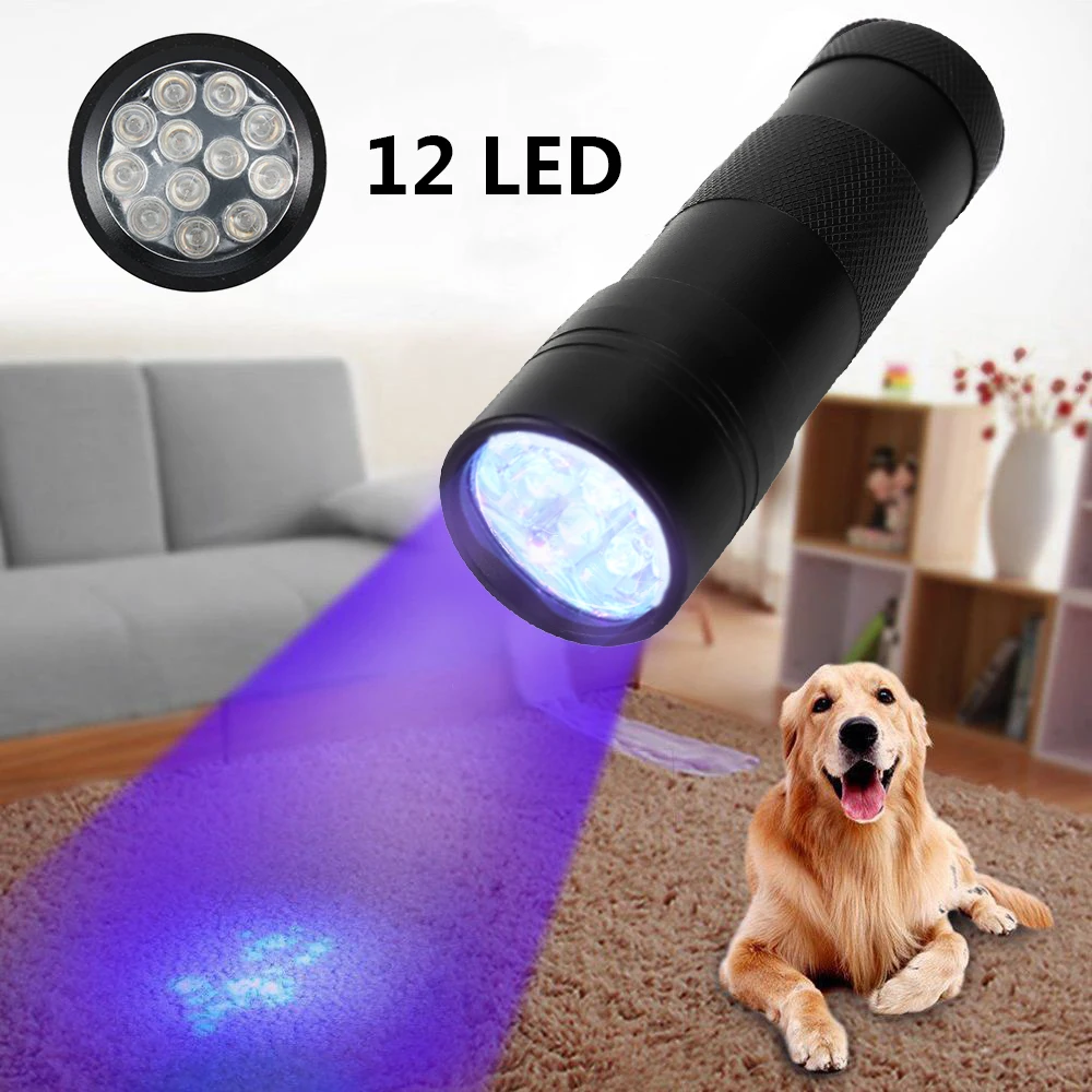 Mini 12LED UV Flashlight Ultraviolet led flashlight Ultra Violet