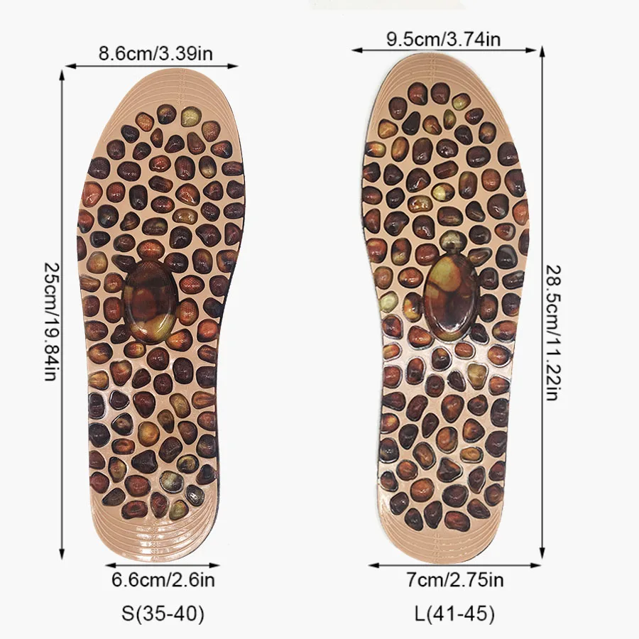 VAIPCOW унисекс стелька для ног Массажная мягкая резина булыжная терапия акупрессурный коврик для обуви с подогревом ног массажные стельки для обуви