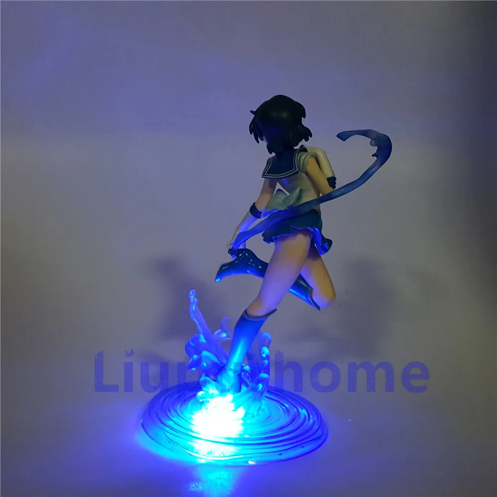 Сейлор Мун lamparas Меркурий фигурка светодиодный свет DIY Набор Figuarts Zero Sailor Mizuno Ami