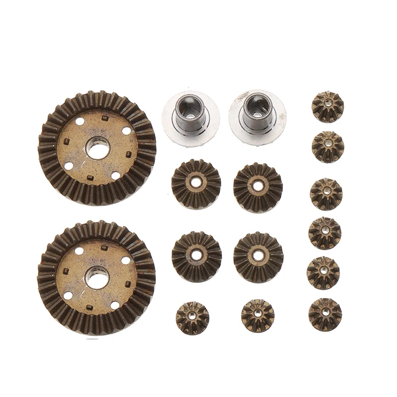 Brand New 16pcs Upgrade Metal Gear Set For Wltoys 12428 12423 124011 124301 RC Car Parts Durable