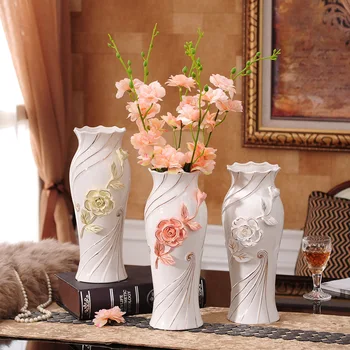 

Classical Ceramic Flower Vases for Homes Flower Receptacle Porcelain Ceramics Furnishing Articles Modern Fashion Home Decor Vase