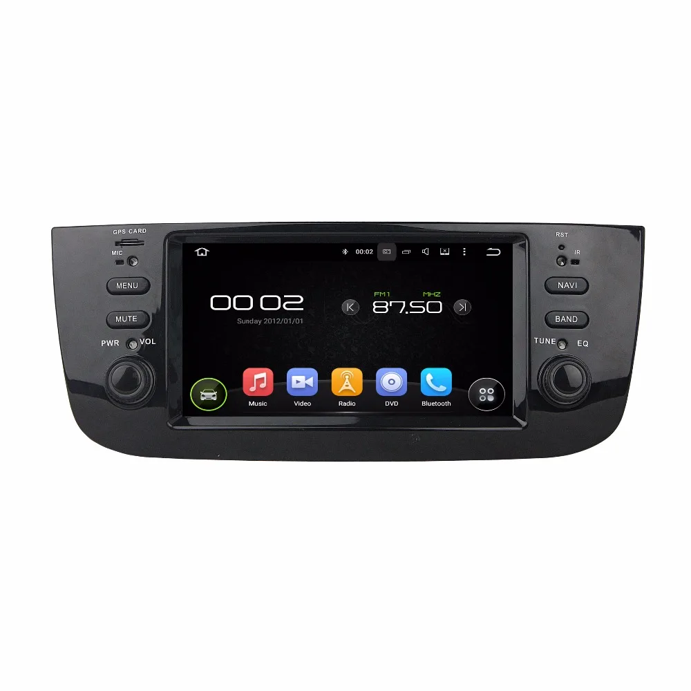 Top Android 8.0 octa core 4GB RAM car dvd player for FIAT LINEA 2014-2015 ips touch screen head units tape recorder radio 0