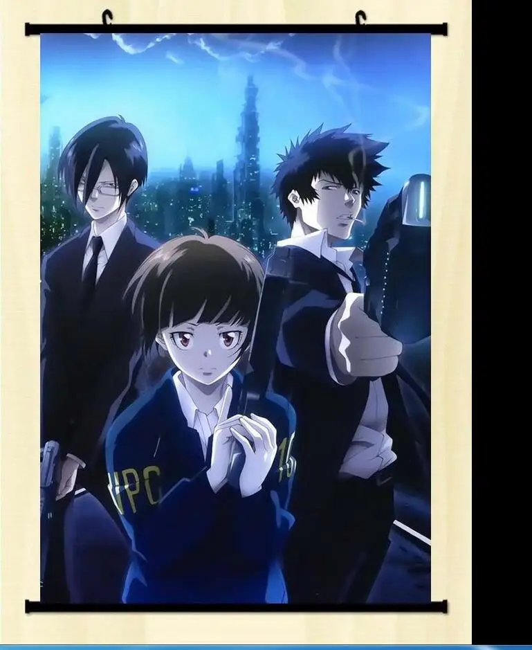 Аниме Psycho-Pass основные персонажи постер плакат прокрутка стены | Дом и сад