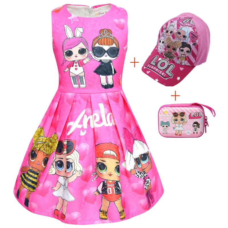 

Summer Girls LoI Dress Kids Birthday Party Princess Dress Halloween Christmas Children Cosplay Costume Toddler LoI Doll Clothes