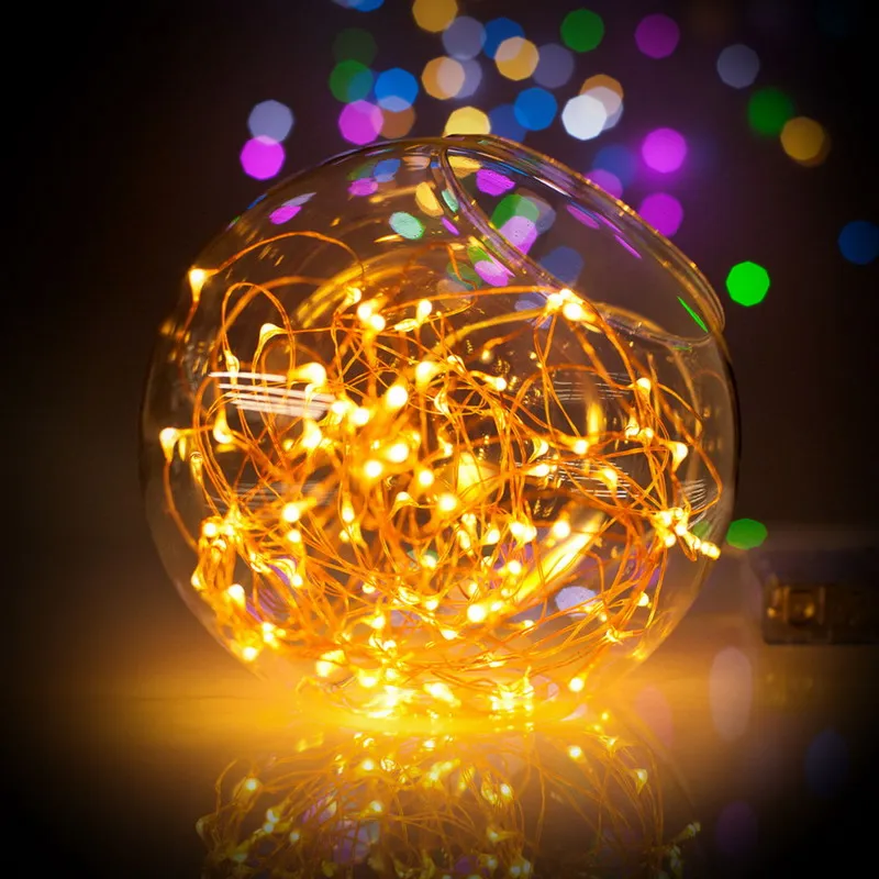 4 Colors 4M 40LED font b Strip b font Copper Wire Christmas lights Decoration Holiday Lighting