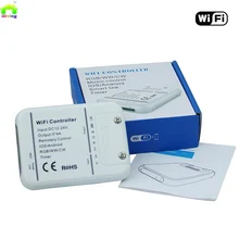 16 millones de colores caen Wifi 5 canales RGB / WW / CW llevó controlador de control de smartphone de sonido y del modo de temporizador magia hogar Wifi controlador led