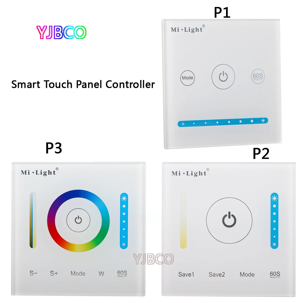 

Milight P1/P2/P3 led Smart Panel Controller Dimming Panel/RGB RGBW RGB+CCT Led Dimmer for Led Panel/Strip Light