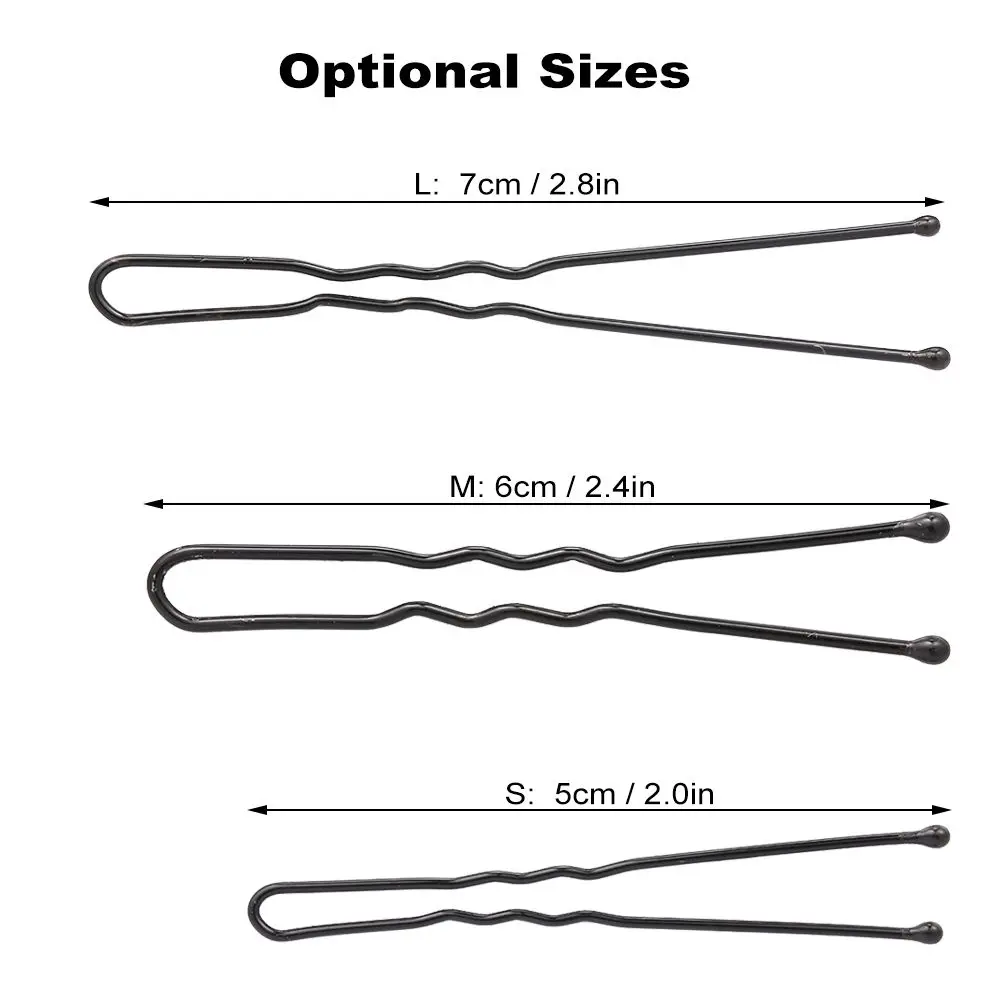 100 шт. Заколки для волос и шпильками черные Заколки для волос кухонное завитое u-образный заколка для волос салон зажима сковородка "сделай сам"; аксессуары для волос