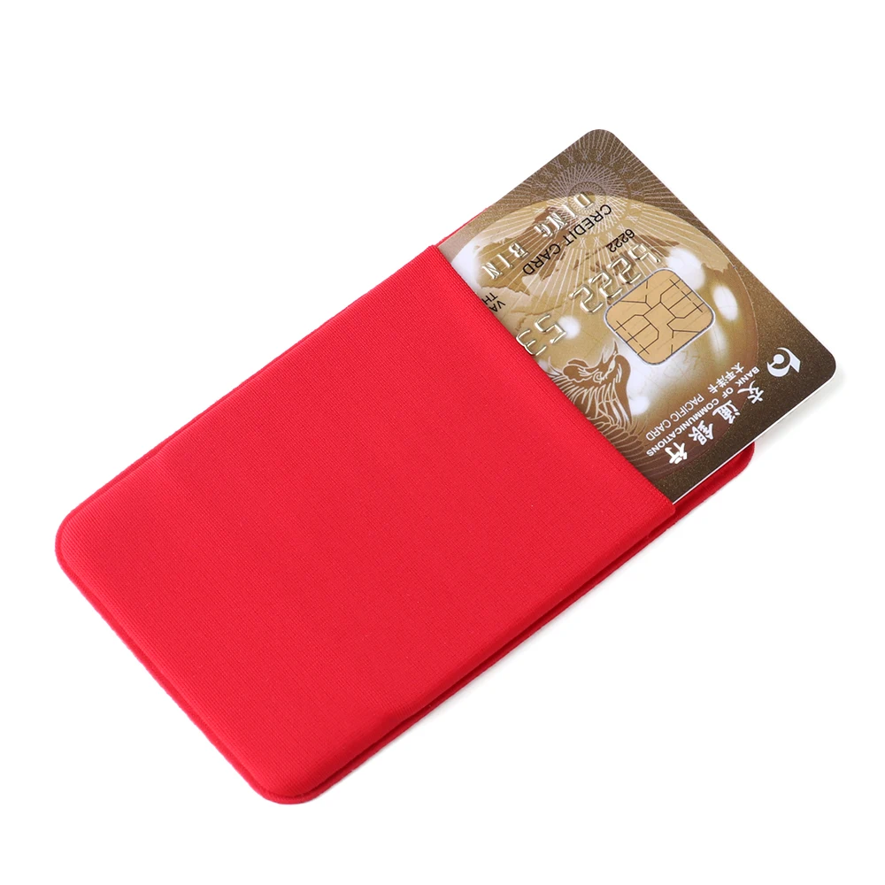 

1PC Fashion Elastic Business Work Card ID Badge Vertical Phone Card Case Holders Lycra Credit Card Pocket