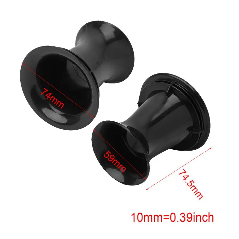 

2019 New 2PCS Speaker Port Tube Bass Reflex Vent Ventilation Connector 4-6" 65x74.5mm Subwoofer Woofer Box Accessories