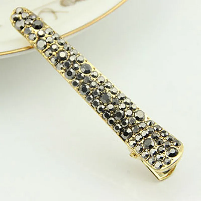 1Pcs Bling Crystal Hairpins Hair Clip Headwear for Women Girls Rhinestone Pins Barrette Styling Tools Accessories 4Colors
