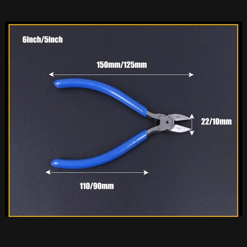 1 шт. мини Бокорезы 5 или 6 дюйм(ов) линии разреза плоскогубцы диагональ плоскогубцы кусачки жильный кабель для резки ручной инструмент