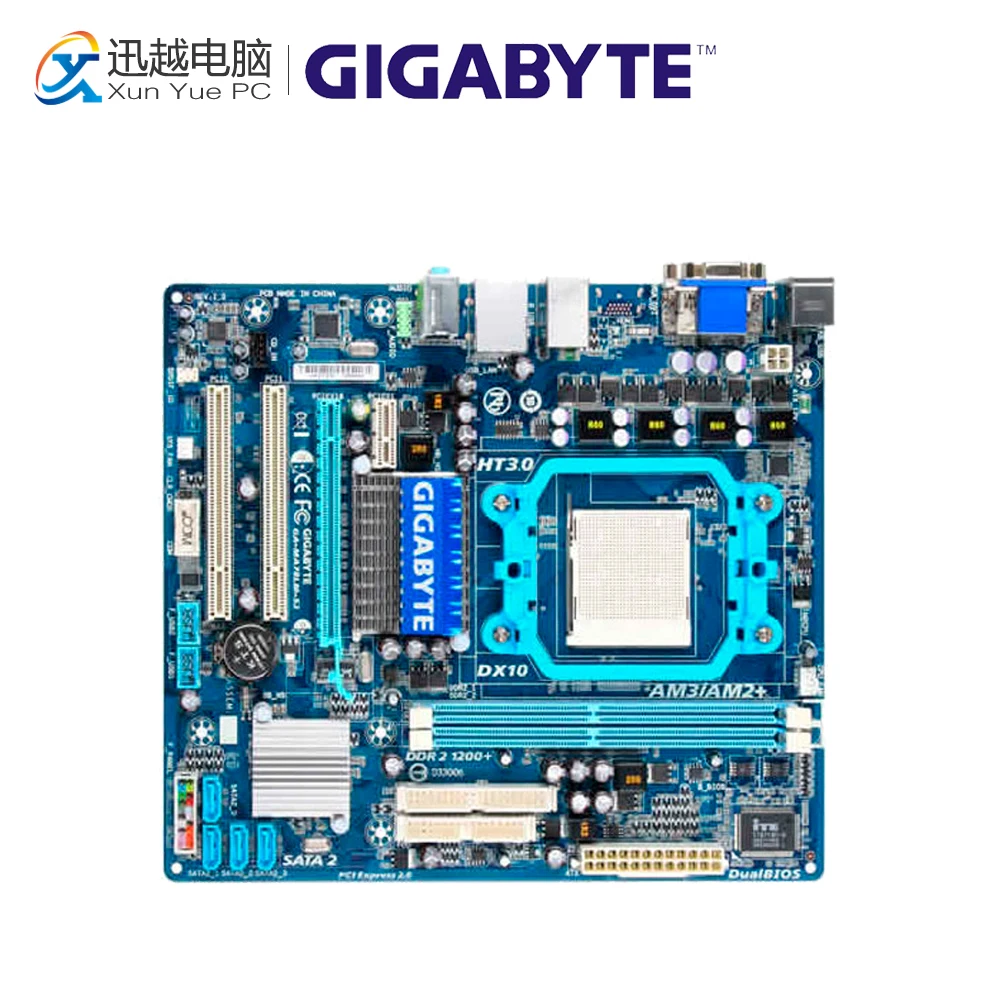 

Gigabyte GA-MA78LM-S2 Desktop Motherboard MA78LM-S2 760G Socket AM2 DDR2 SATA2 USB2.0 Micro ATX