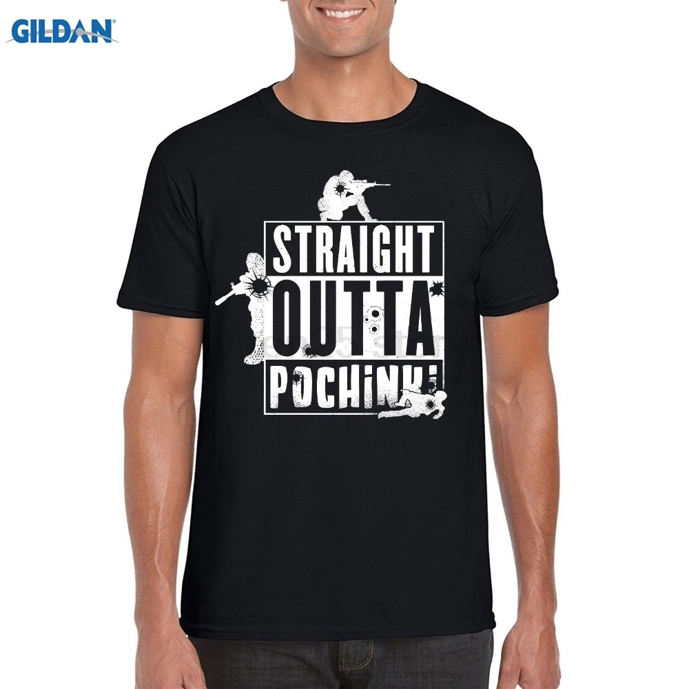 Футболка Хип хоп Straight Outta PONCHINKI футболка PUBG FPS Battleground вдохновил пародия новый