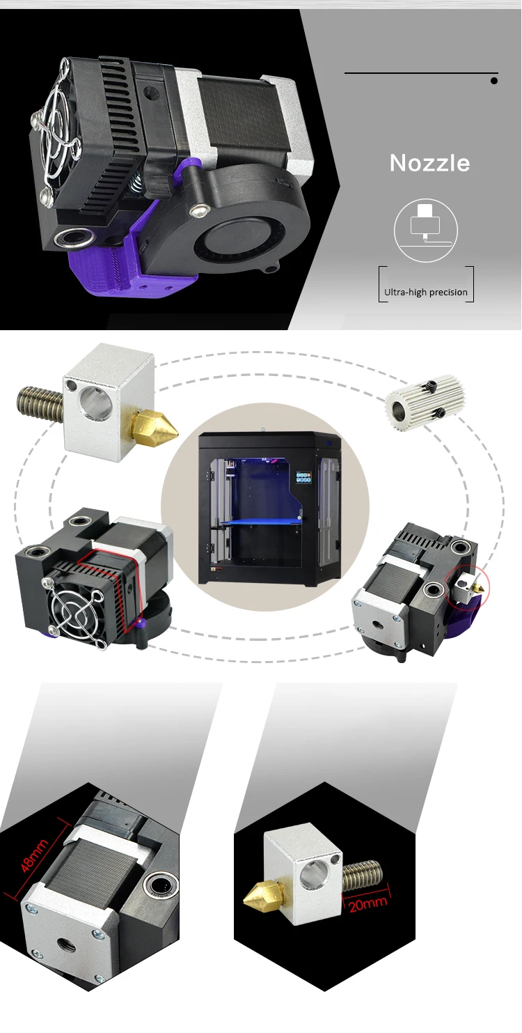 Creasee 3d принтер CS334 Высокоточный 3d принтер DIY Набор самостоятельной сборки с обновлением, печать, 3d принтер