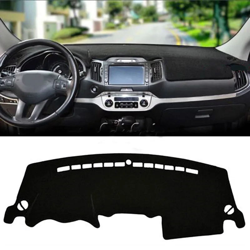 LHD Car Dashboard Cover For KIA Sportage R 3rd 2011 2012 2013 2014 2015