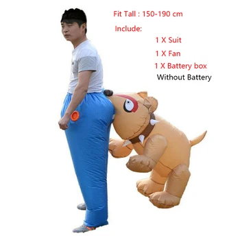 

3 Piece Set Adult Inflatable Costume Funny Dog Performace Clothing Women Men Halloween Christmas Outfit Cosplay Costumes Purim