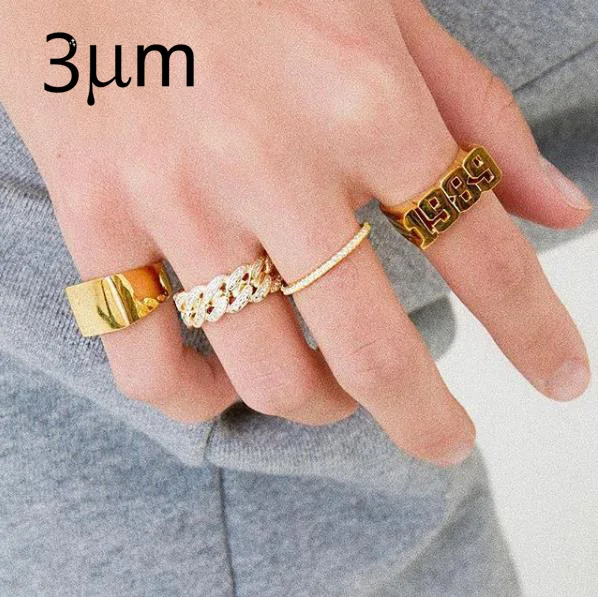 Кольцо с цифрой 3 UMeter, мужское кольцо, заказное кольцо с цирконием, персонализированное серебряное кольцо из розового золота с цифрами, подарки на заказ