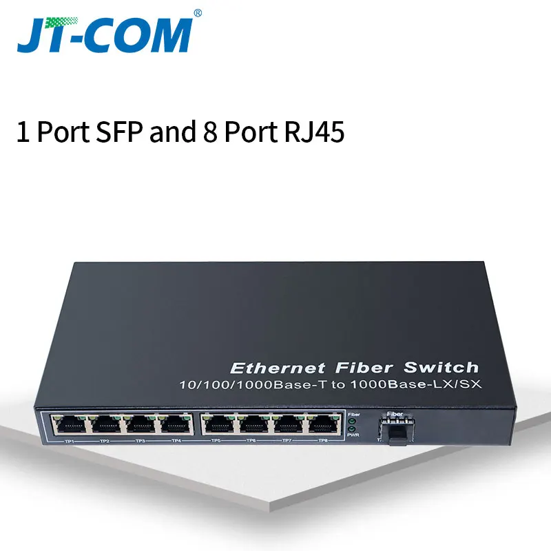 1000 м 1G4E 1 sfp слот волокно 4 8 RJ45 1G4E Гигабитный оптический медиаконвертер Ethernet сетевой коммутатор fibra оптика трансивер - Цвет: 1G8FE